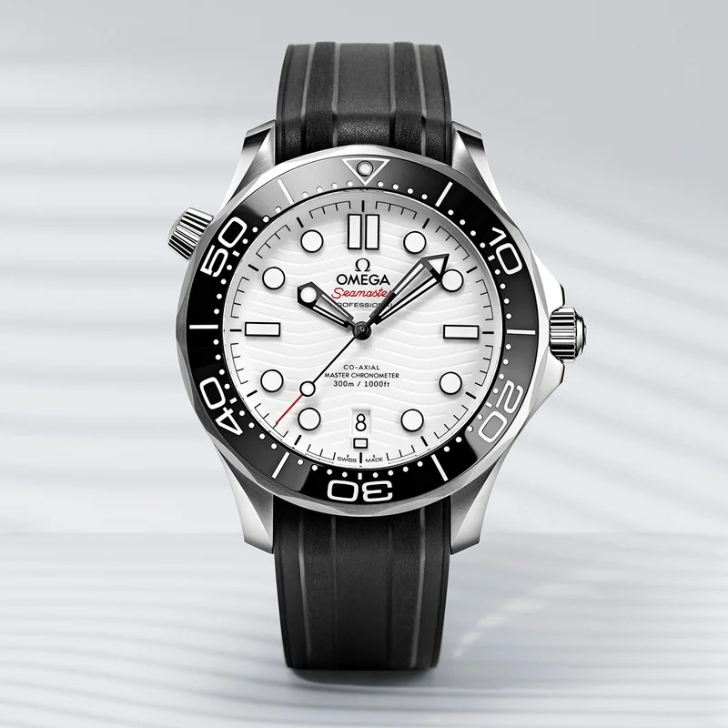 SEAMASTER DIVER 300M 42 MM, STEEL ON RUBBER STRAP