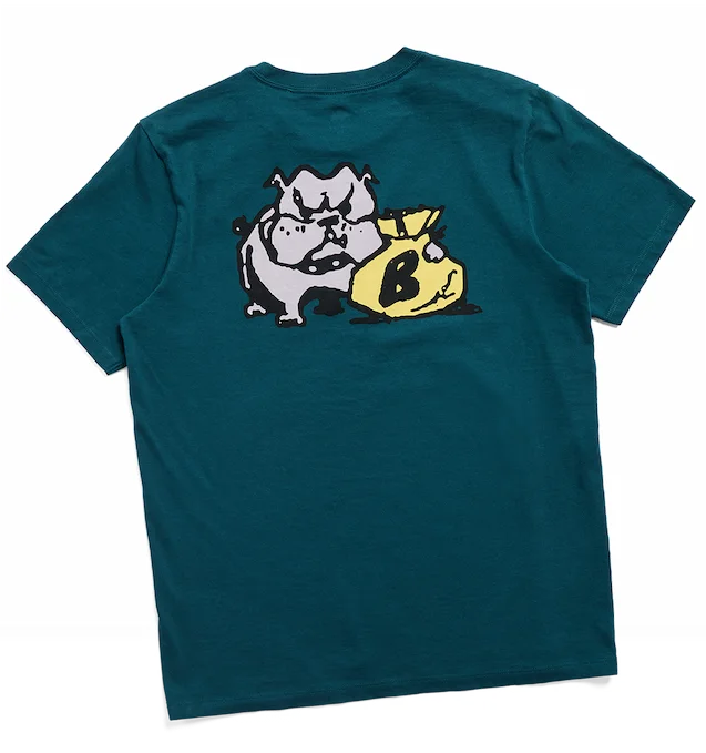Flat-lay studio shot of the Burton Ransacked Short Sleeve T-Shirt in Atlantic Teal