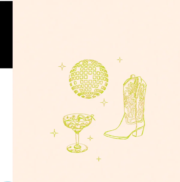 Disco Cowgirl Green By: Caroline Pryce Creative