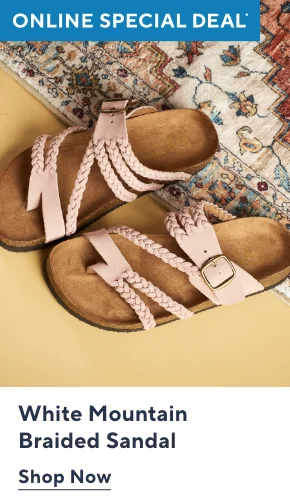 White Mountain Braided Sandal
