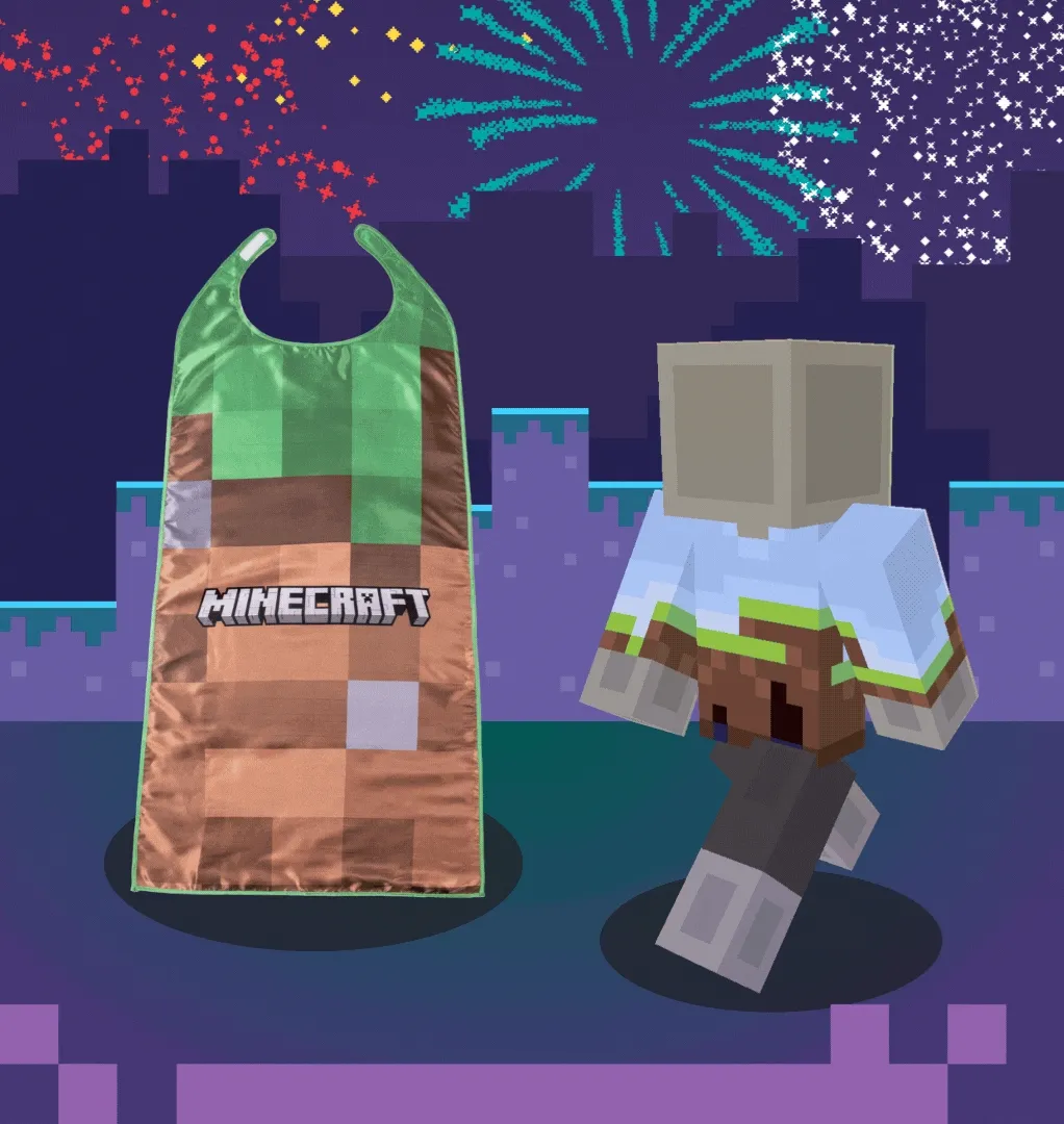 Shop the new Minecraft Cape and unlock a new in-game Twilight Tee