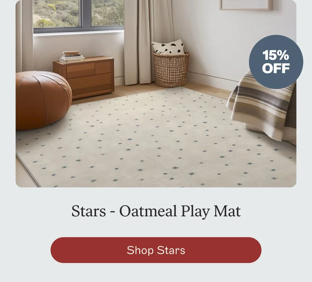 Stars - Oatmeal Play Mat shop stars 15%
OFF