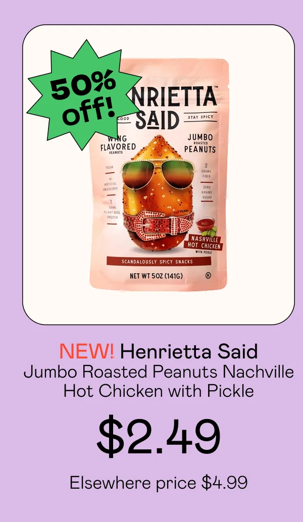 Jumbo Roasted Peanuts Nachville Hot Chicken with Pickle