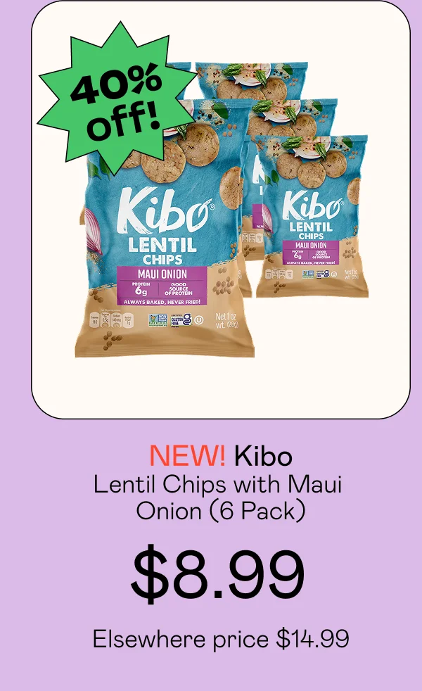 Lentil Chips with Maui Onion (6 Pack)