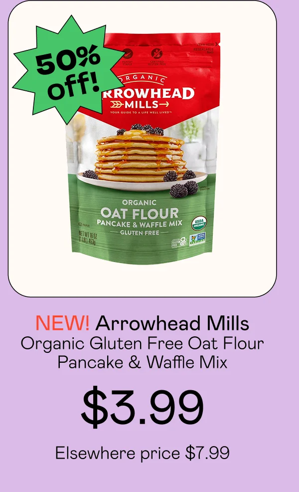 Organic Gluten Free Oat Flour Pancake & Waffle Mix