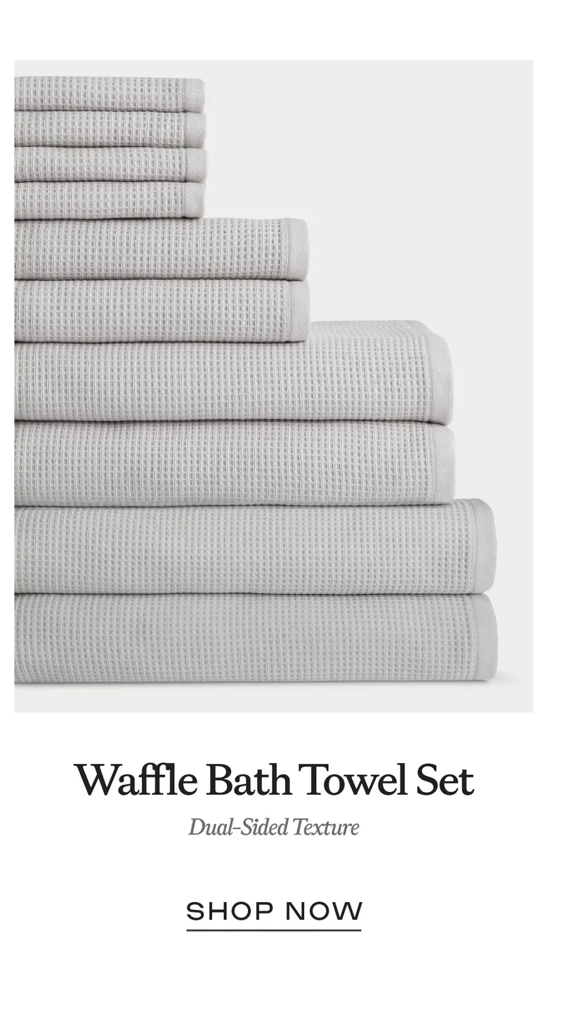 Waffle Bath Towel Set
