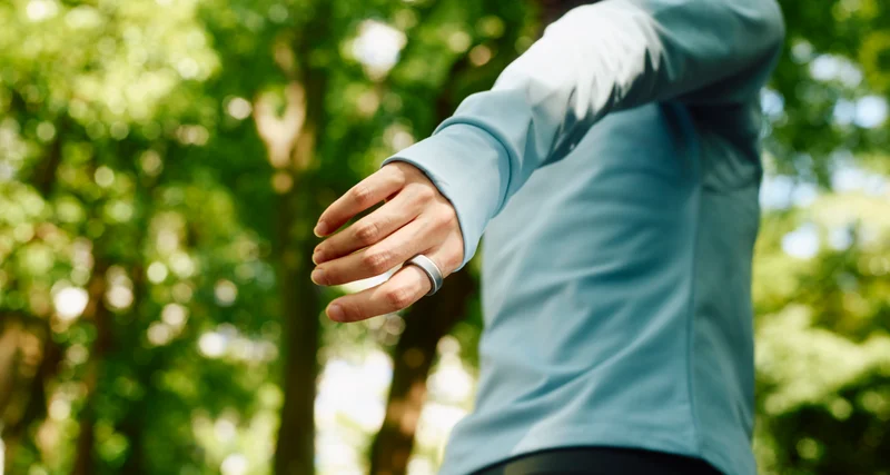 Person wearing Oura Ring