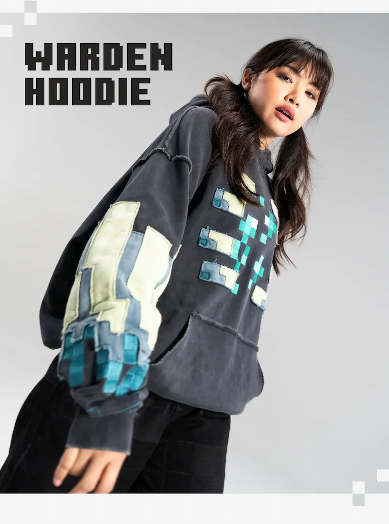 WARDEN HOODIE (pic of female model wearing Cool Shirtz' The Warden Hoodie)