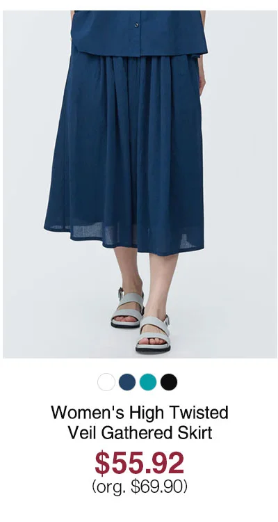 Women's High Twisted Veil Gathered Skirt