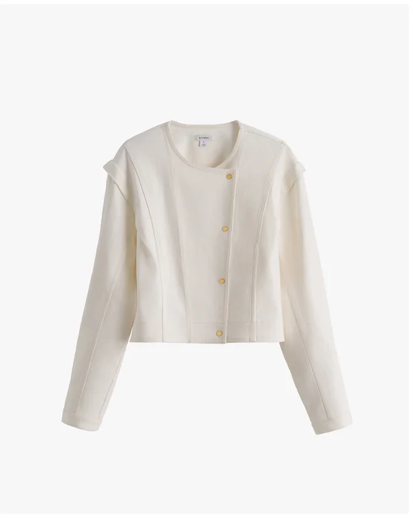 Light Sculpted Jacket Ecru
