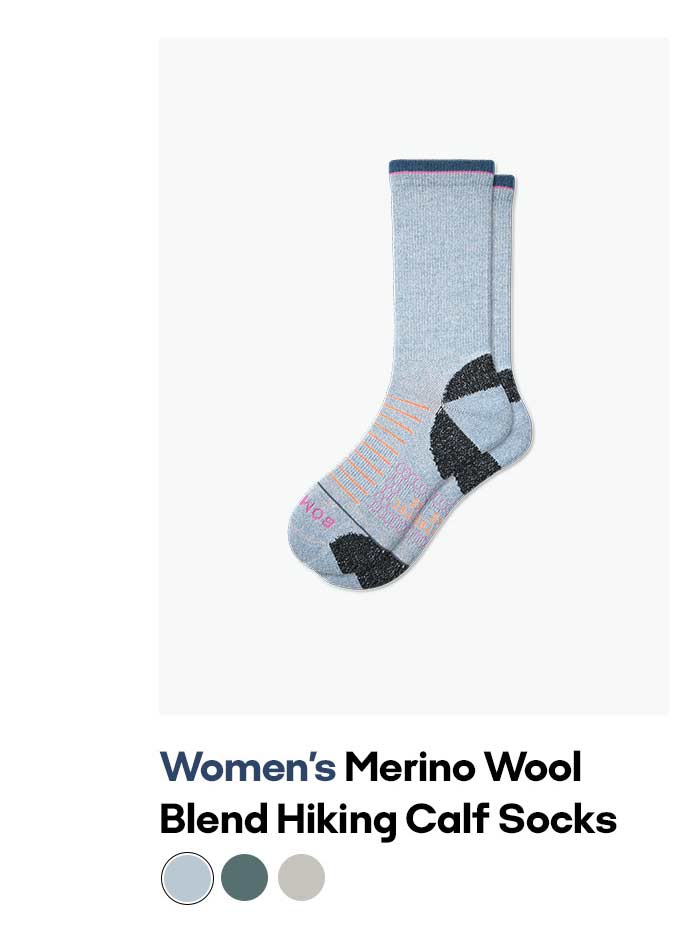 Women's Merino Wool Blend Hiking Calf Socks