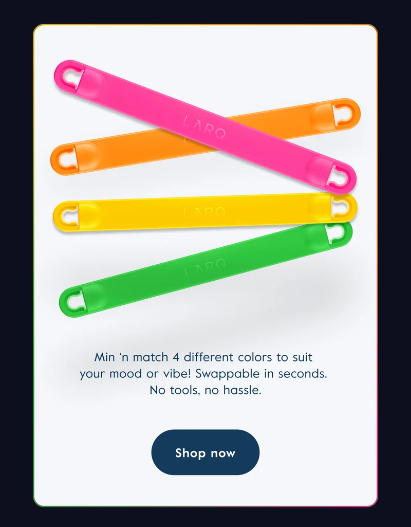 Min ‘n match 4 different colors to suit  your mood or vibe! Swappable in seconds.  No tools, no hassle. Shop now
