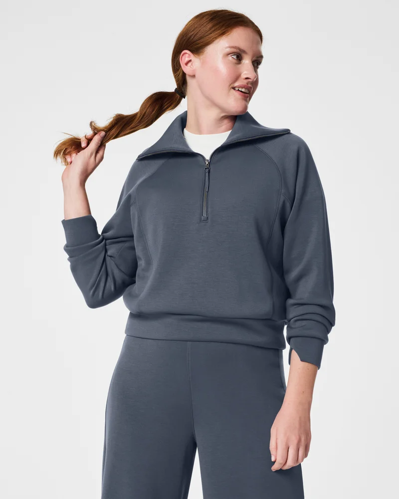 Image of Spanx Women's AirEssentials Half Zip Top