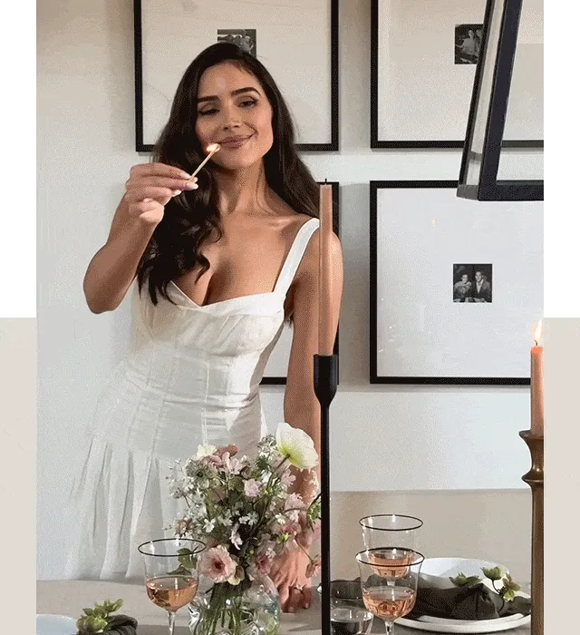 dress up a white plate