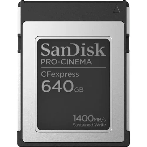 New Release: SanDisk 320GB and 640GB PRO-CINEMA CFexpress Type B Memory Card