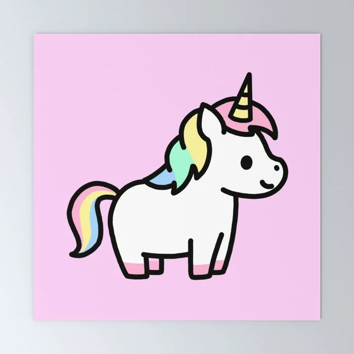 Unicorn Mini Art Print Mini Art Print