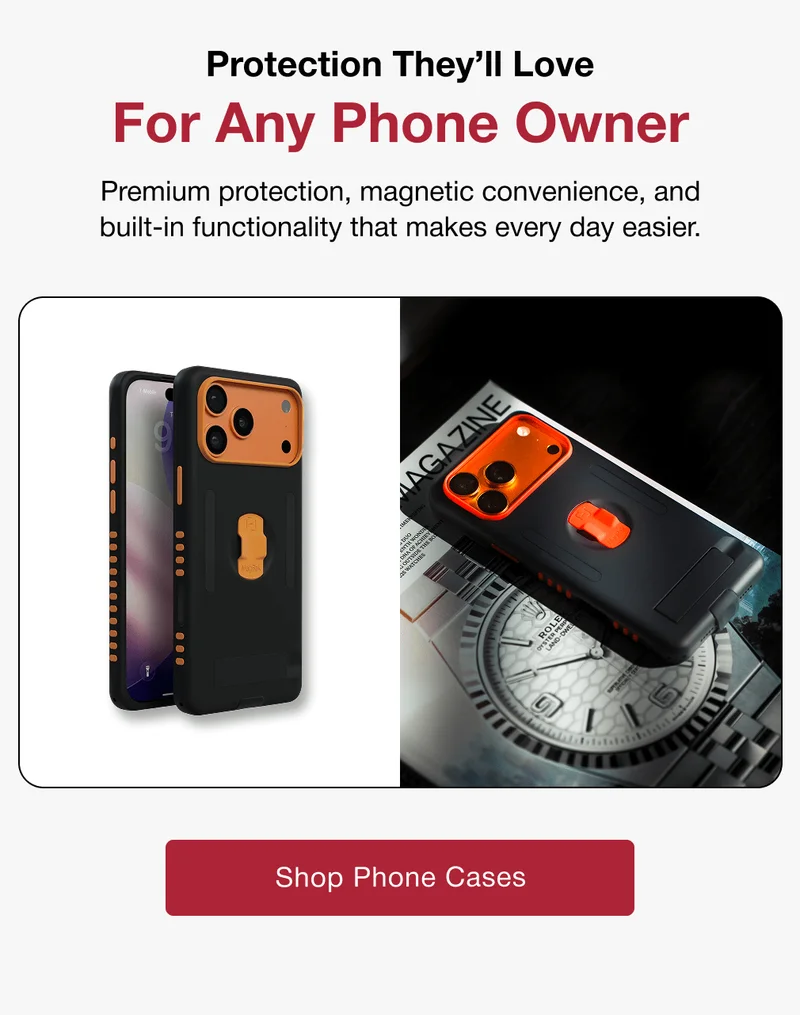 Protection They’ll Love For Any Phone Owner Premium protection, magnetic convenience, and built-in functionality that makes every day easier.