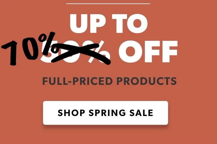 Use code SPRING2025 for up to 70% off select items
