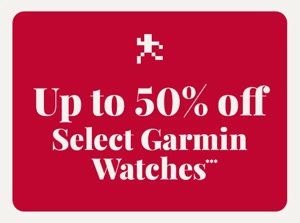Up to 50% off Select Garmin watches