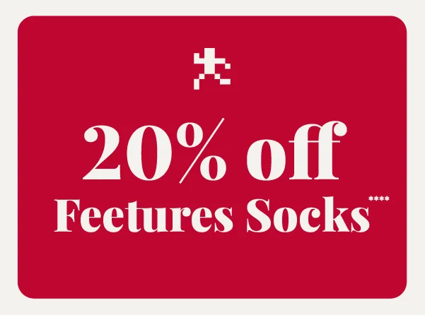 20% off Feetures socks