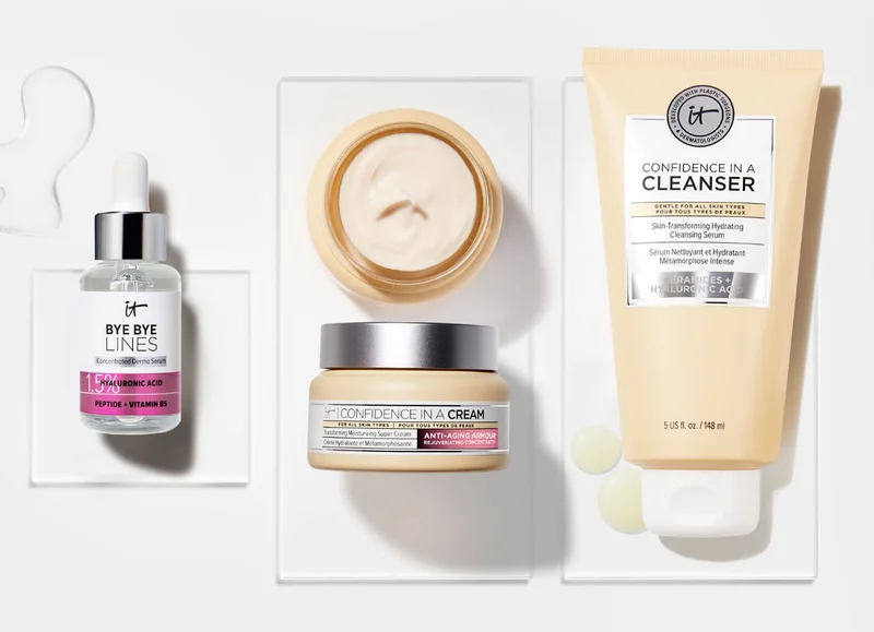 Serum, Cream, Cleanser