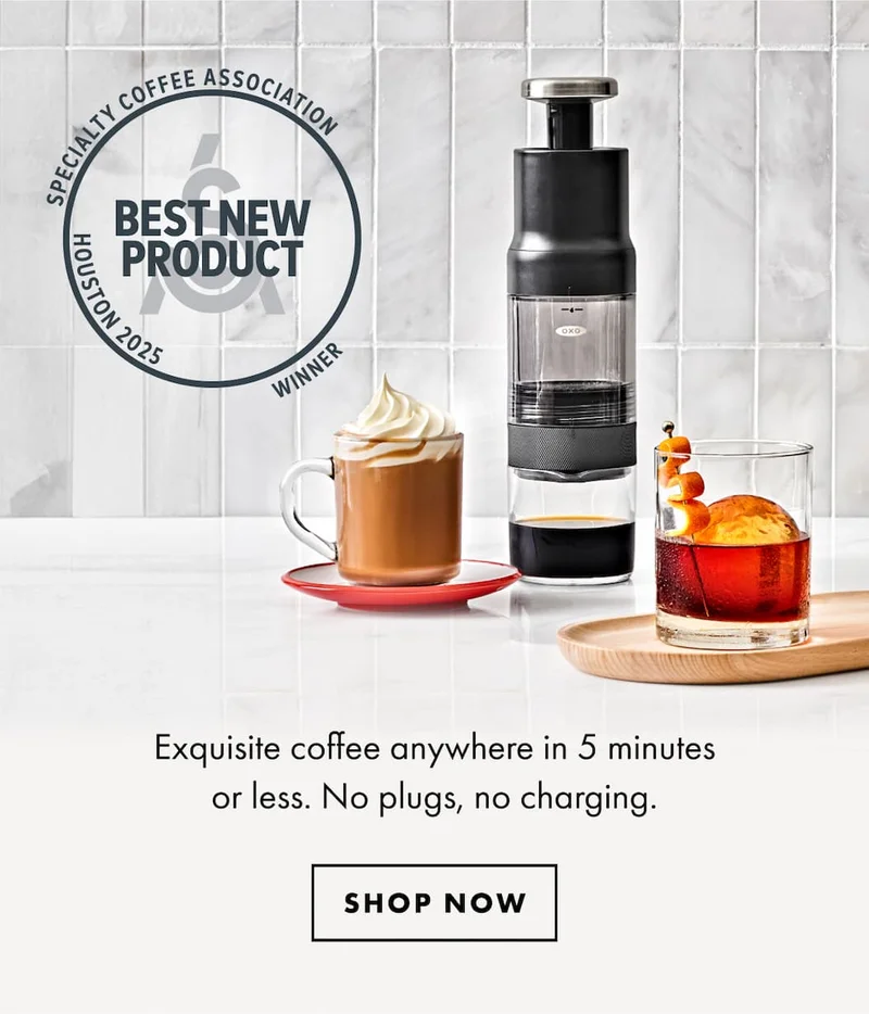 BEST NEW PRODUCT. Exquisite coffee anywhere in 5 minutes or less. No plugs, no charging. | SHOP NOW