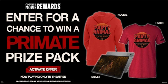 PRIMATE | ENTER FOR A CHANCE TO WIN A PRIMATE PRIZE PACK | ACTIVATE OFFER >