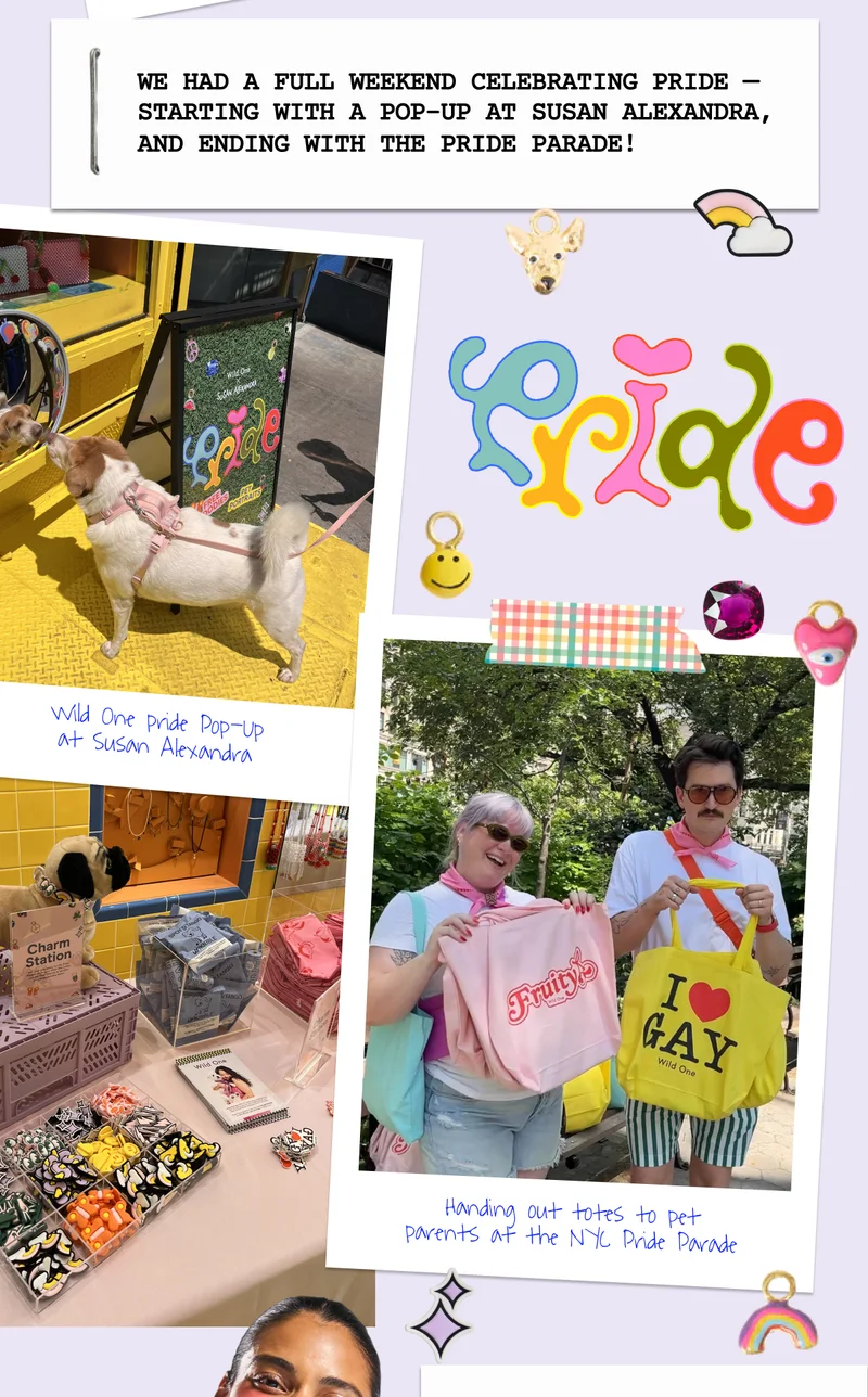 WE HAD A FULL WEEKEND celebratING pride — STARTING with a pop-up at Susan Alexandra, and ending with the pride parade!