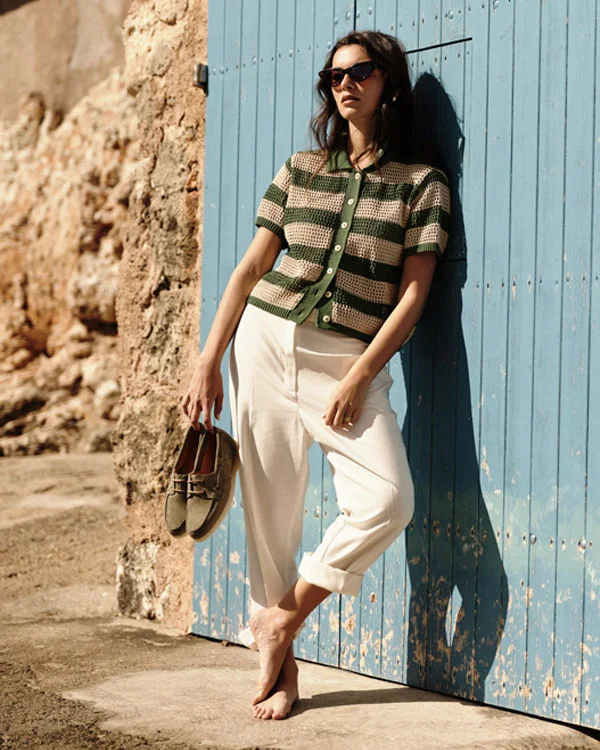Ellen Boat Shoe in Smoked Green Suede | Shop Now