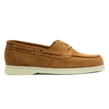Ellen Boat Shoe in Caramel Suede