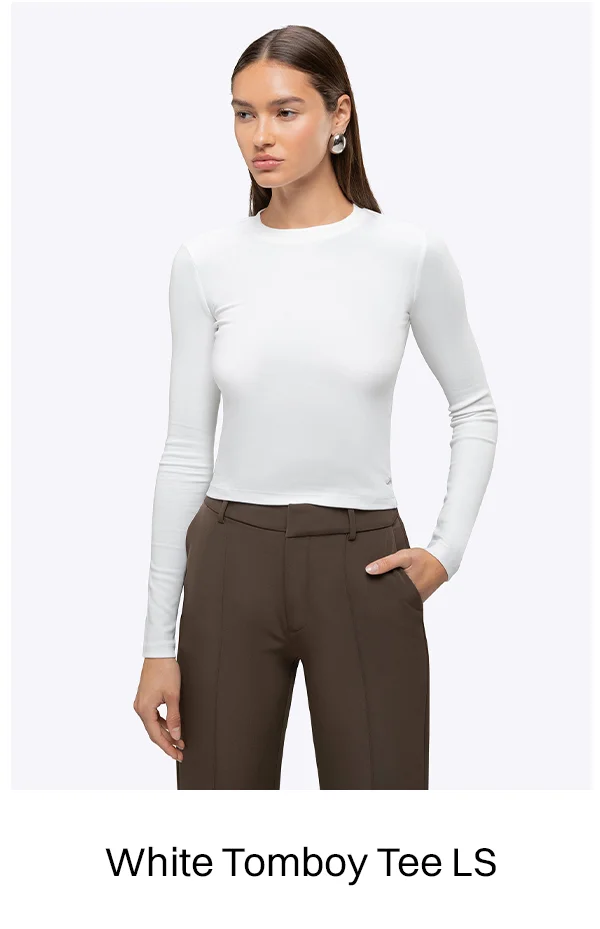 White Tomboy Tee Long Sleeve