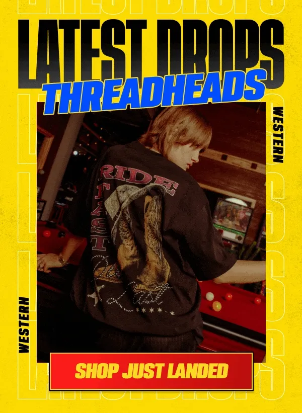 Latest drops. Shop just landed.