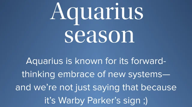 eyewear for Aquarius season