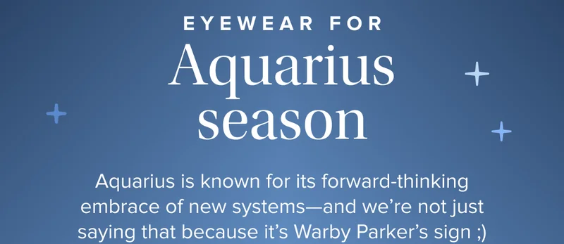 eyewear for Aquarius season
