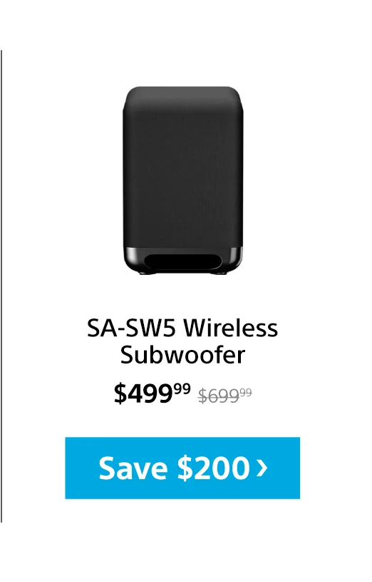 SA-SW5 Wireless Subwoofer | Save $200