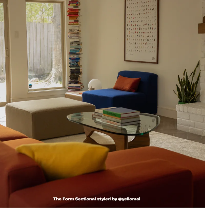 The Form Sectional styled by @yellomai