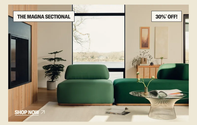 Save 30%* on The Magna Sectional