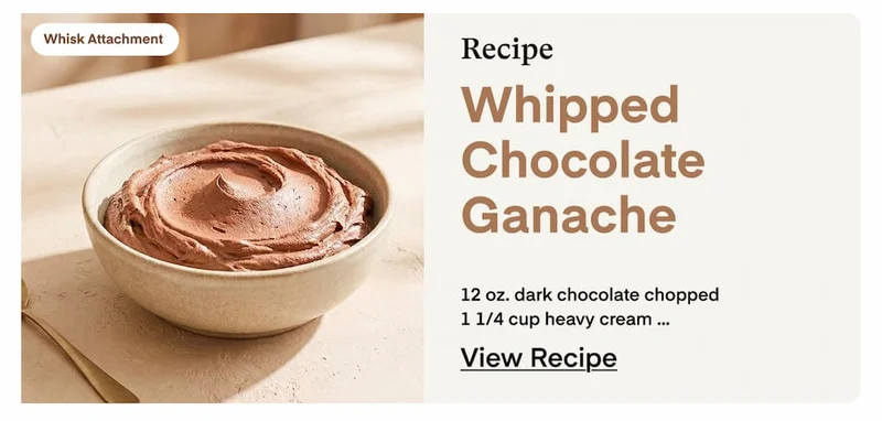 whipped chocolate ganache