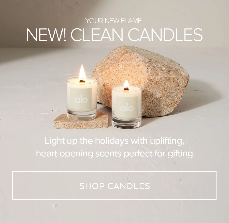 YOUR NEW FLAME NEW! CLEAN CANDLES LIGHT UP THE HOLIDAYS WITH UPLIFTING, HEART-OPENING SCENTS PERFECT FOR GIFTING