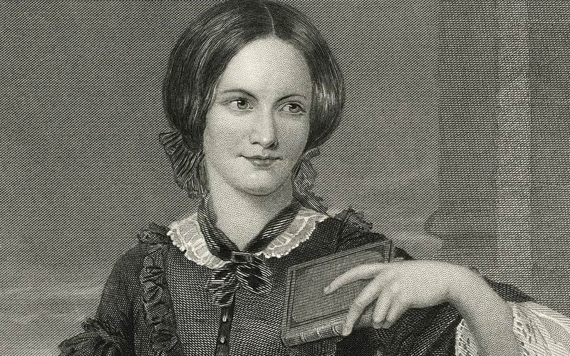 An engraving of Charlotte Bronte