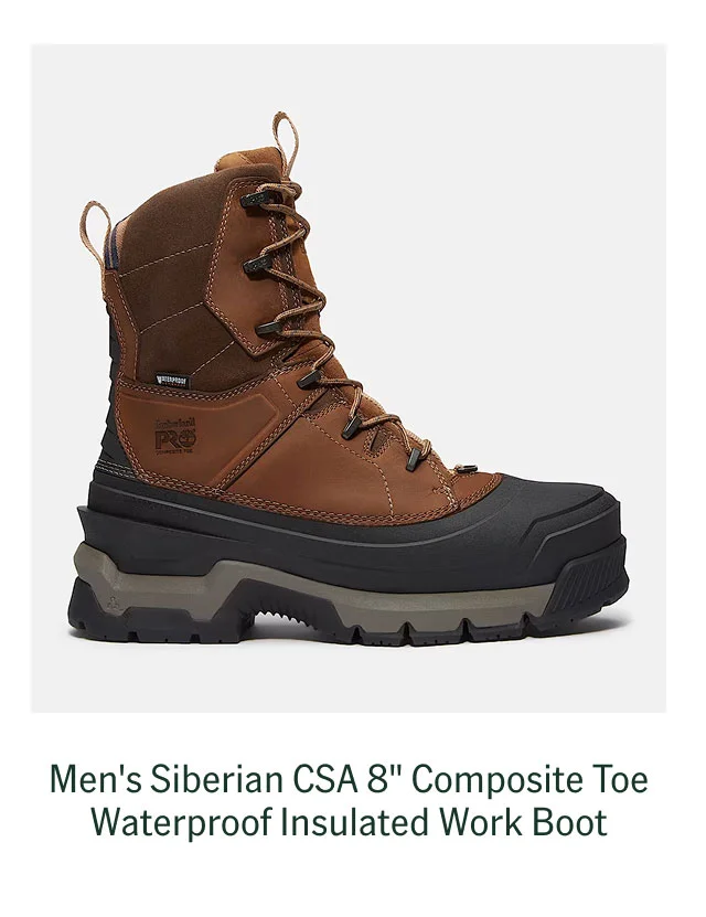Men's Siberian CSA 8" Composite Toe Waterproof Insulated Work Boot