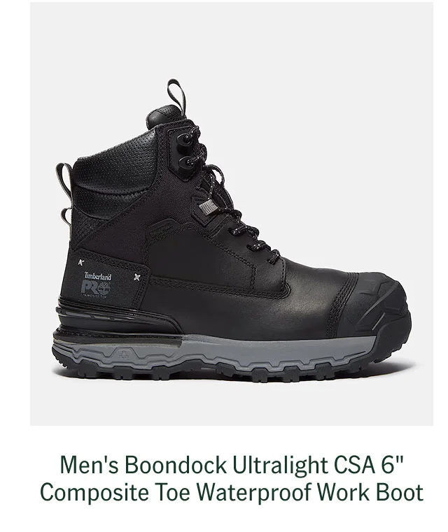 Men's Boondock Ultralight CSA 6" Composite Toe Waterproof Work Boot