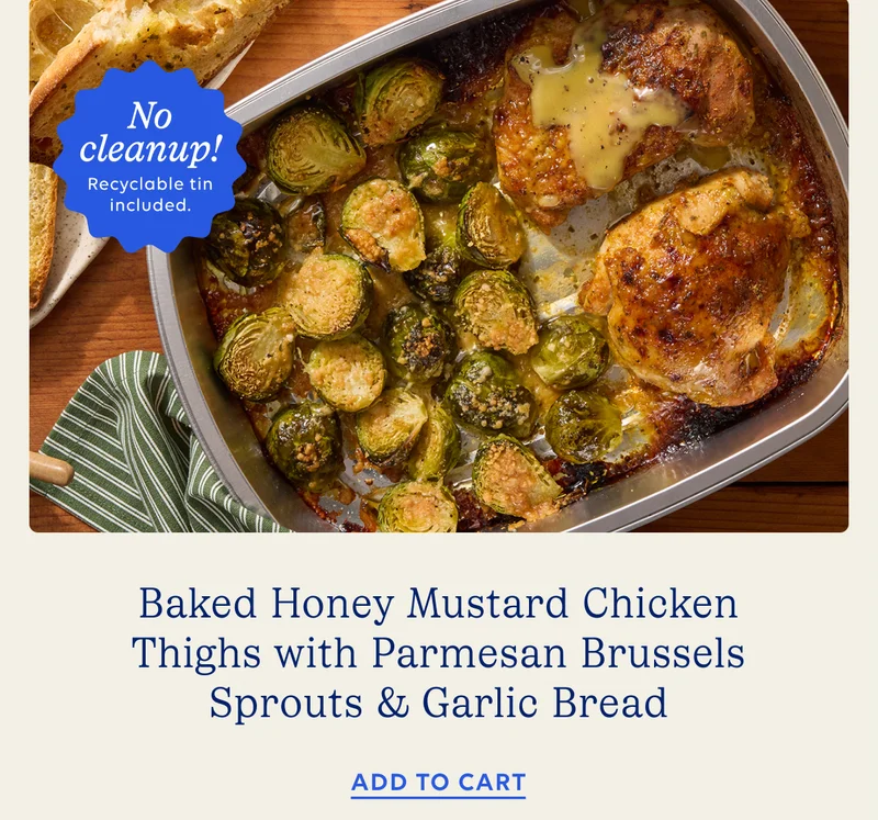 Baked Honey Mustard Chicken Thighs | Add to Cart