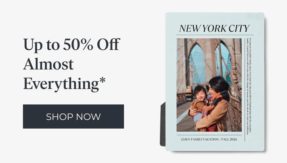 Get irresistible savings on almost everything at Shutterfly!