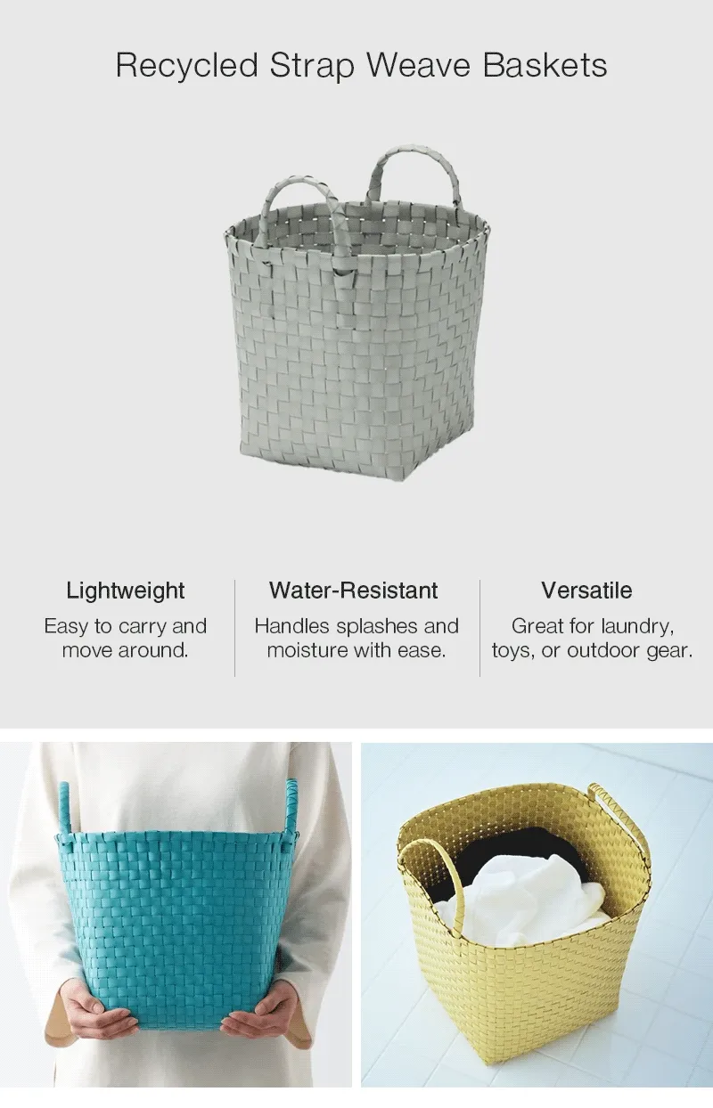 Shop Recycled Strap Weave Baskets