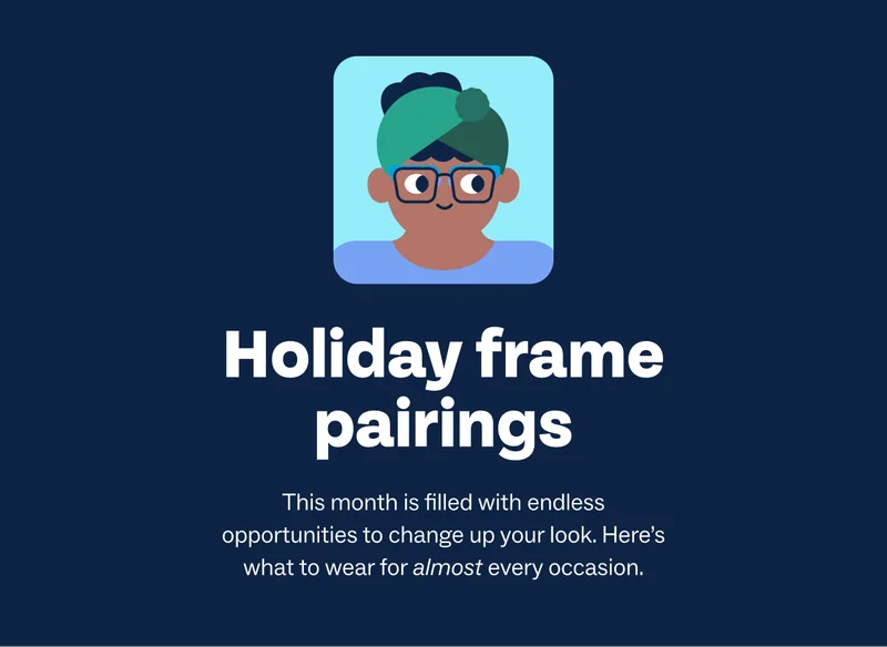 Holiday frame pairings