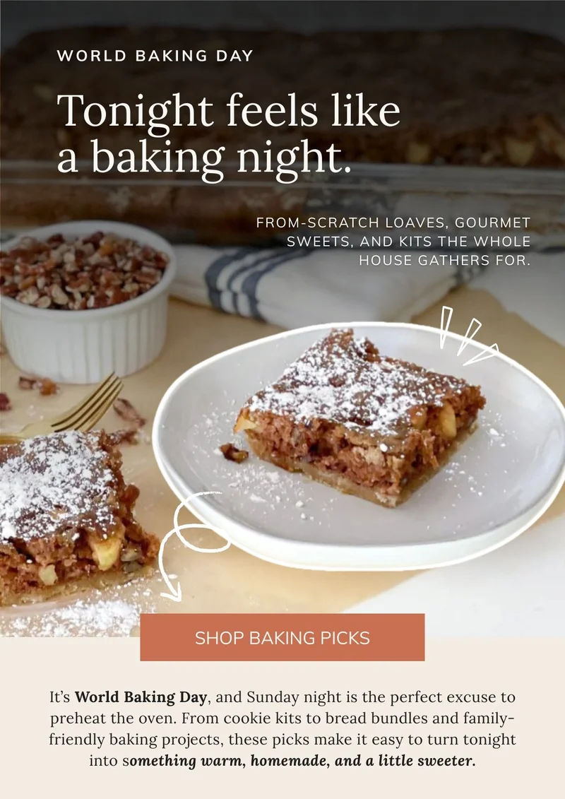 World Baking Day, tonight feels like a baking night
