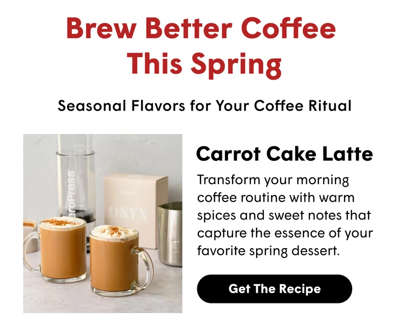 AeroPress Carrot Cake Latte Recipe