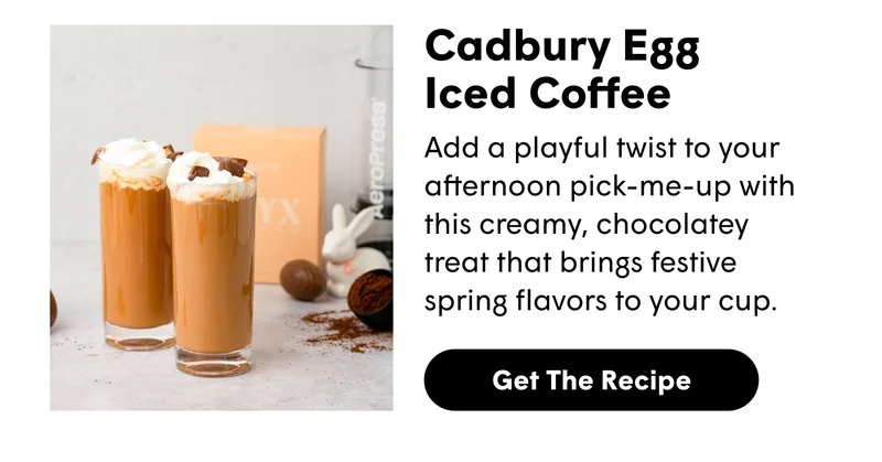 AeroPress Cadbury Egg Iced Coffee Recipe