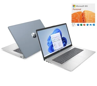 HP 17" Touch Laptop Intel 128GB Storage w/ MS365 and HP Smart Friend